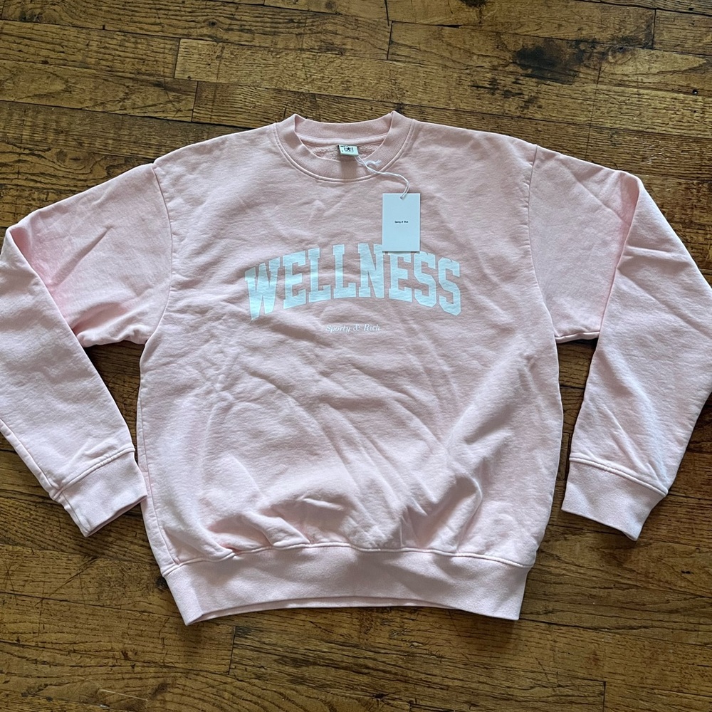 SPORTY & RICH Wellness Pink
NEW w tags
Size S
Retail price: 175 usd!